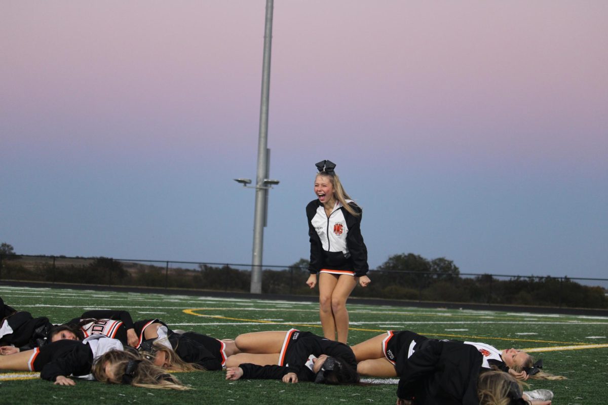 8th grader Teagan Batten screams at the end of the Halloween halftime show creating memories and truly having fun. Teagan said, "It was a lot of fun and something I will never forget!"